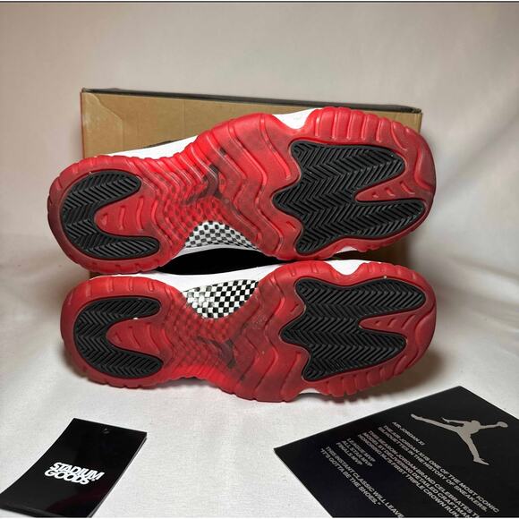 Size 7 - Air Jordan 11 Retro GS Bred 2019 Men's Shoes Ships Now - Picture 6 of 10